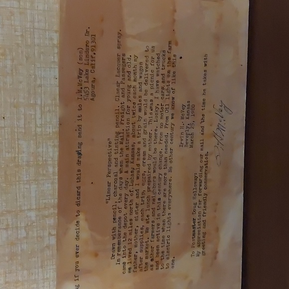 Linear Pencil Drawing (charcoal,colored) of   a Train pulling into the Depot. - Picture 6 of 6